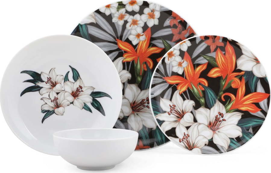 24dílná sada porcelánového nádobí Kutahya Vantejo Kütahya Porselen