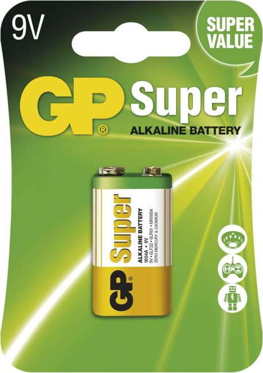 Alkalická baterie EMOS GP Super 9V Emos