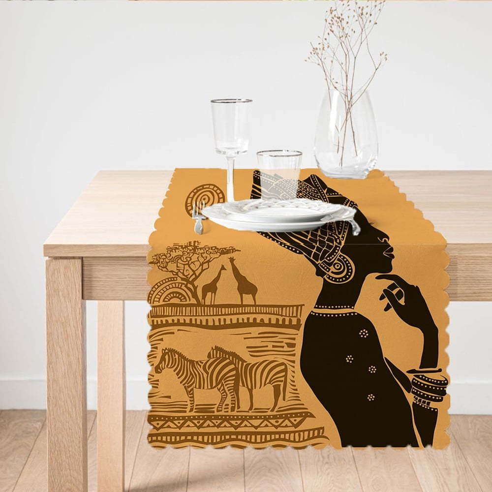 Běhoun na stůl Minimalist Cushion Covers African Woman