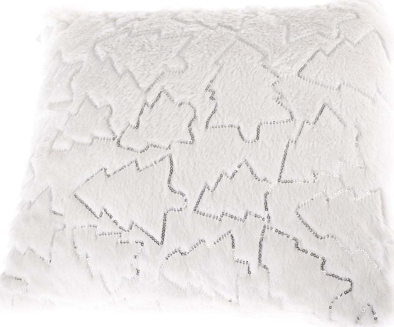 Bílý povlak na polštář s vánočními motivy Dakls