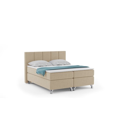 Čalouněná postel ATLANTIC včetně úložného prostoru 160x200 Béžová KOLA