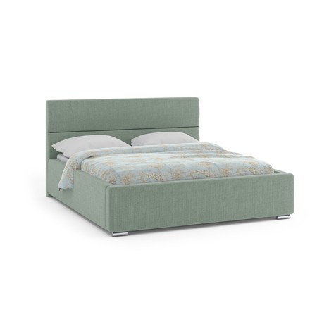 Čalouněná postel NEVADA 140x200 cm Tmavě zelená KOLA