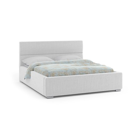 Čalouněná postel NEVADA 160x200 cm Světle šedá KOLA