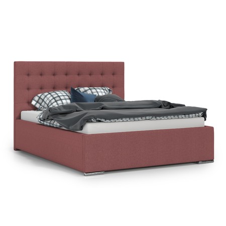 Čalouněná postel PRIMO 140x200 cm Červená KOLA