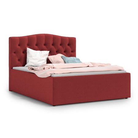 Čalouněná postel RIVA 140x200 cm Červená KOLA