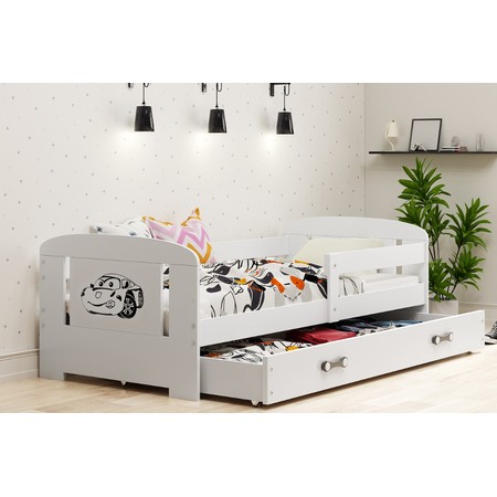 Dětská postel FILIP 160x80 cm Auto BMS