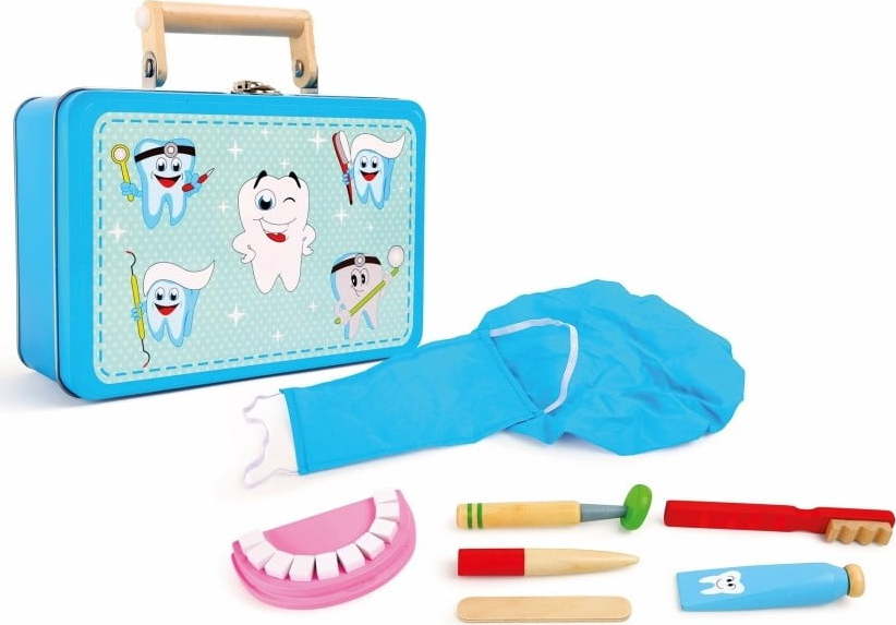 Dřevěný hrací set pro malé zubaře Legler Dentist Legler