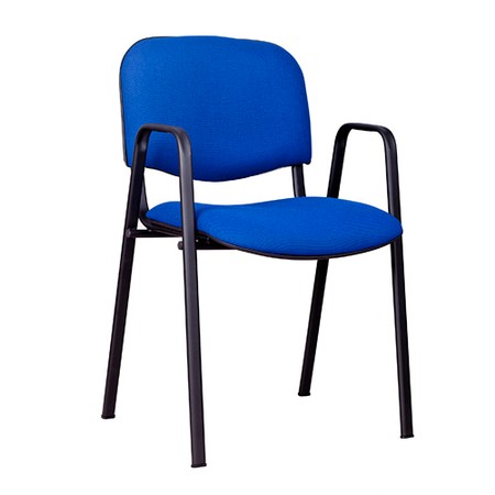 Konferenční židle ISO s područkami C24 - hnědo/béžová Mazur