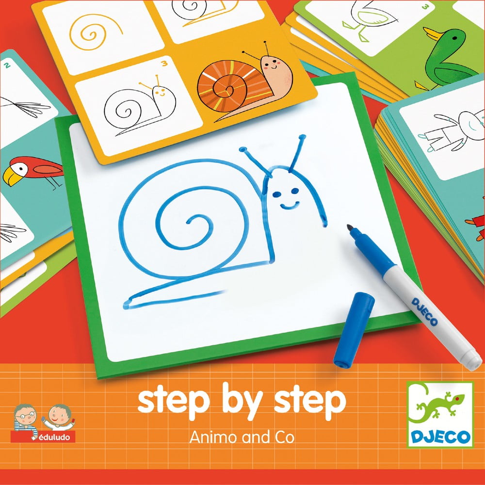 Kreativní sada Djeco Step By Step Zvířátka DJECO