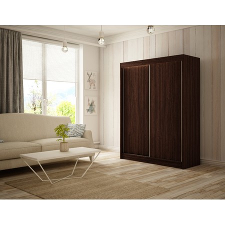 Kvalitní Šatní Skříň Bergo 120 cm Wenge Furniture