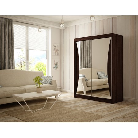 Kvalitní Šatní Skříň Twin 150 cm Wenge Furniture