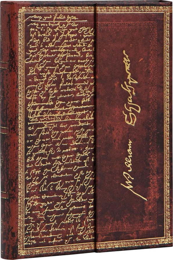 Linkovaný zápisník s tvrdou vazbou Paperblanks Shakespeare