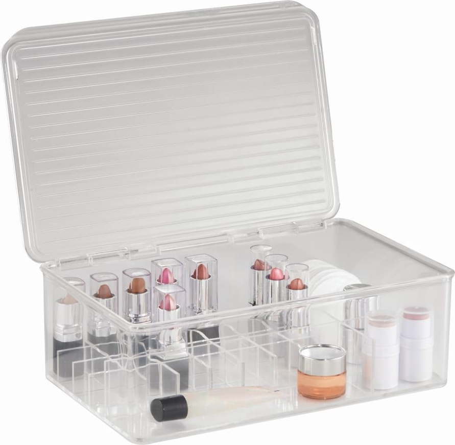 Organizér InterDesign Clarity Lipstick & Cosmetic Box