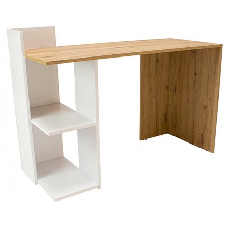 Počítačový stůl TACO bílá/dub artisan TOP Nábytek