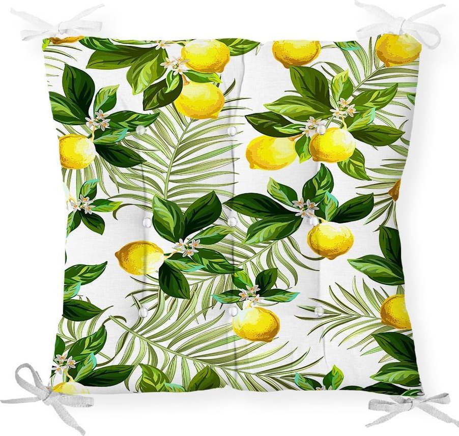 Podsedák s příměsí bavlny Minimalist Cushion Covers Lemon Tree