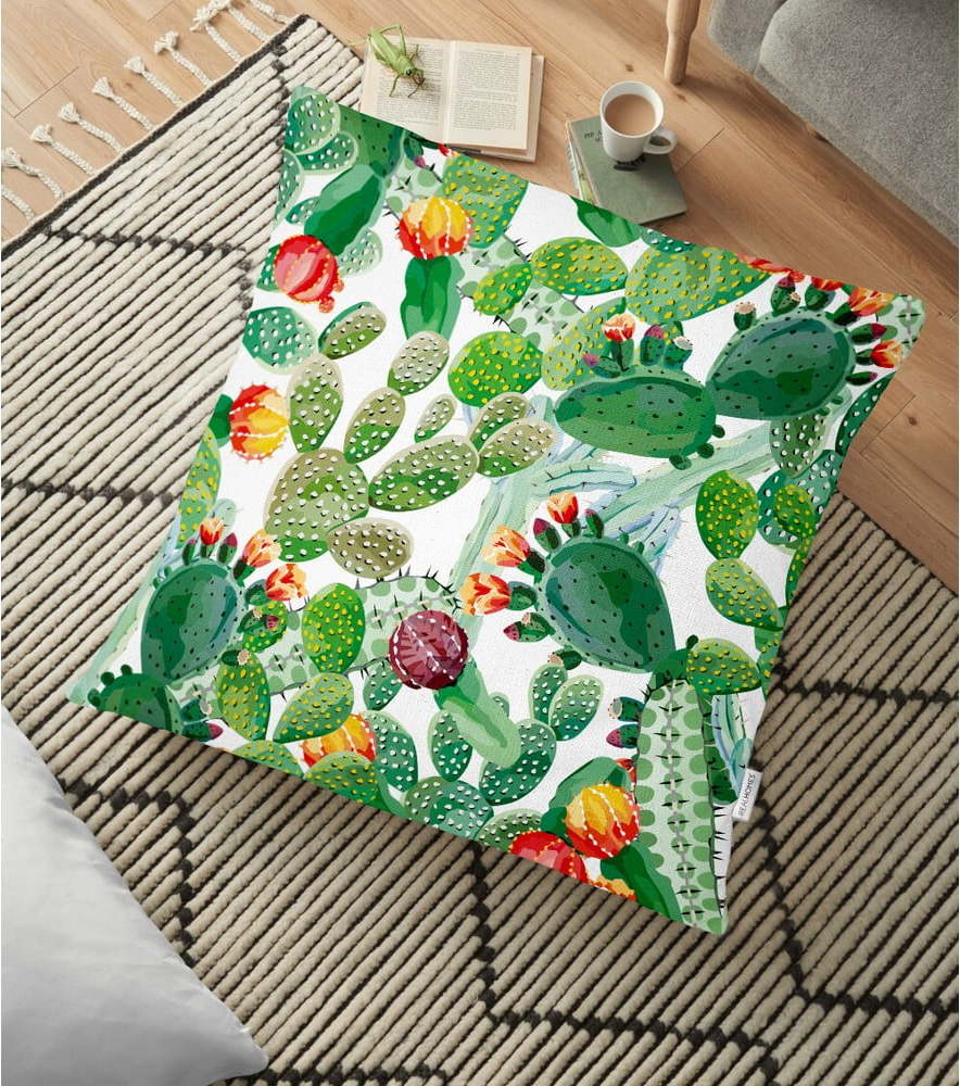 Povlak na polštář s příměsí bavlny Minimalist Cushion Covers Cactus