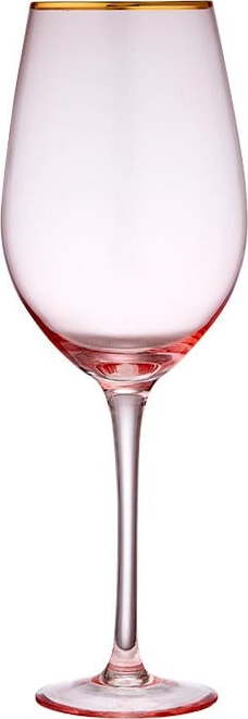 Růžová sklenice na víno Ladelle Chloe