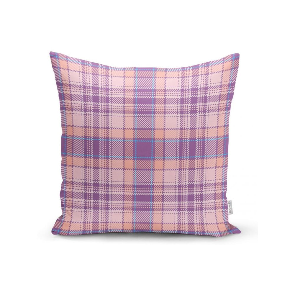 Růžovo-fialový dekorativní povlak na polštář Minimalist Cushion Covers Flannel
