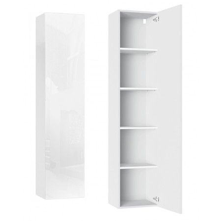 Skříňka VIDA 9 180 cm - bílá lesk TOP Nábytek