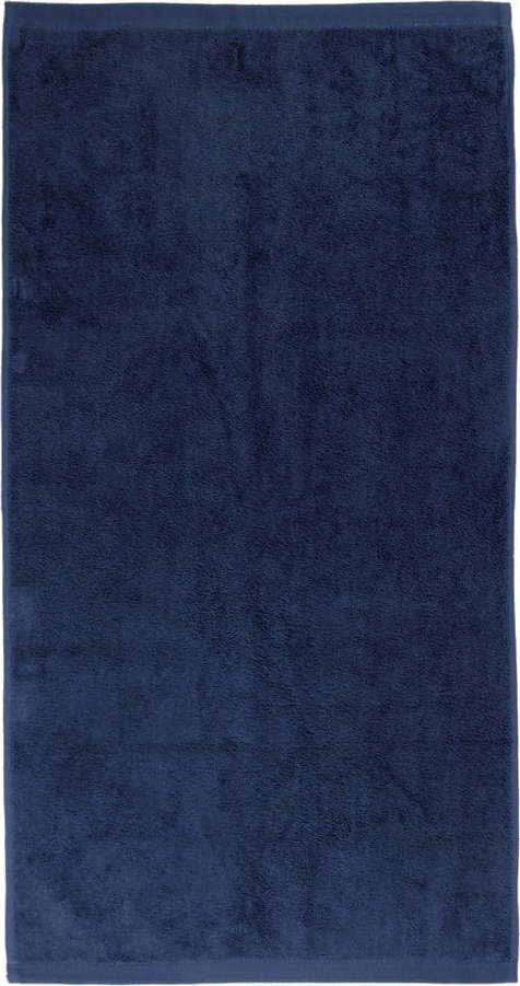 Tmavě modrý bavlněný ručník Boheme Alfa