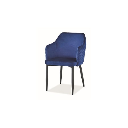 Židle ASTOR černá/modrá SIGNAL