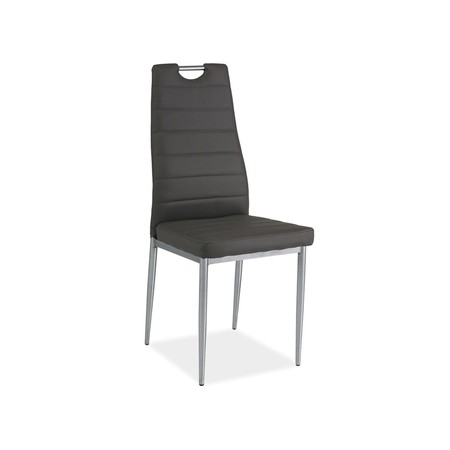Židle H260 chrom/šedá eko-kůže SIGNAL