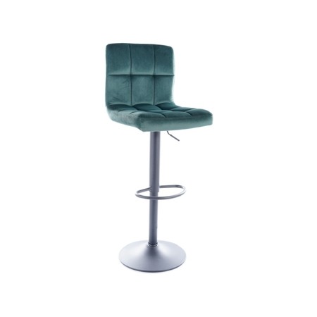Barová židle C105 - černá/zelená SIGNAL
