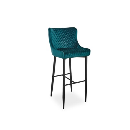 Barová židle COLIN B H-1 - černá/zelená SIGNAL
