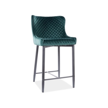 Barová židle COLIN B H-2 - černá/zelená SIGNAL