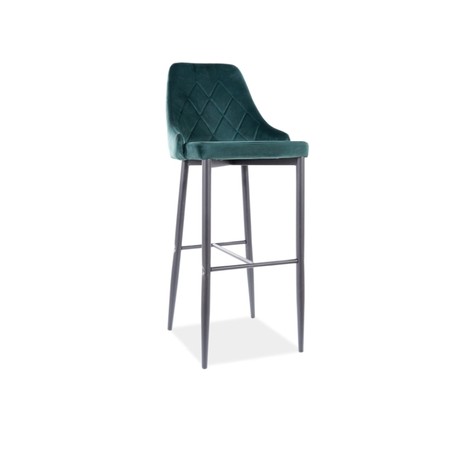 Barová židle TRIX -černá/zelená SIGNAL