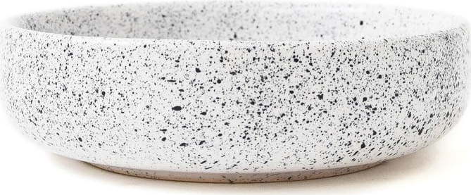 Bílo-černá kameninová snídaňová miska ÅOOMI Mess