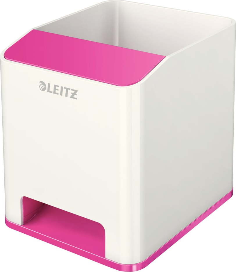 Bílo-růžový stojánek na tužky Leitz WOW Leitz