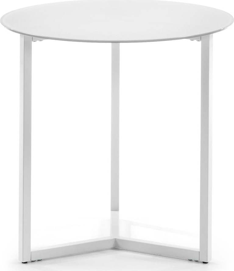 Bílý odkládací stolek La Forma Marae
