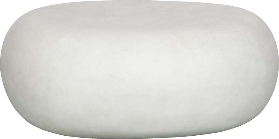 Bílý zahradní konferenční stolek z vláknitého jílu vtwonen Pebble