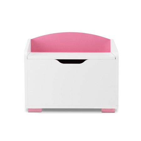 Box PABIS - bílá/růžová Signal-nabytek