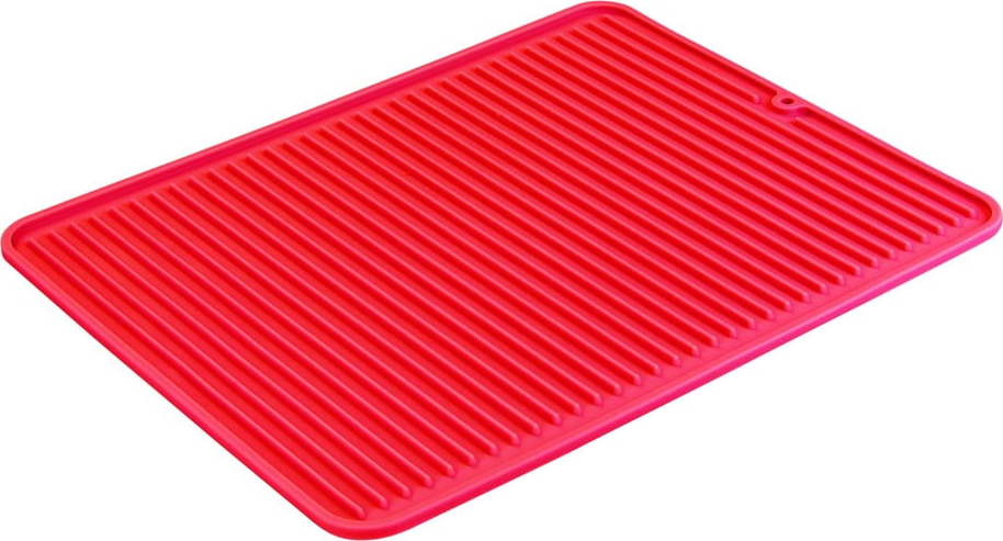 Červený odkapávač na nádobí iDesign Lineo