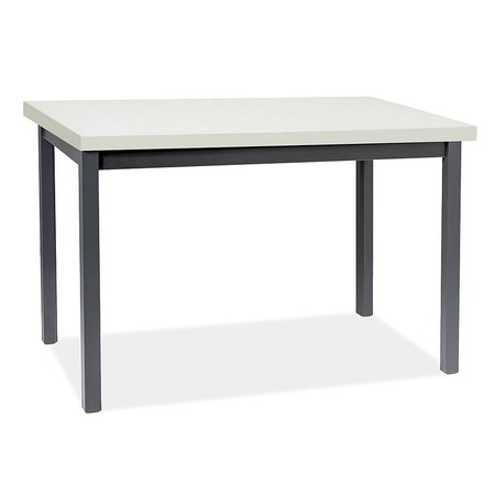 Jídelní stůl ADAM 100x60 - bílá/černá SIGNAL