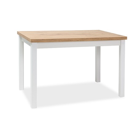 Jídelní stůl ADAM 100x60 - dub lancelot / bílá SIGNAL