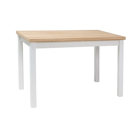 Jídelní stůl ADAM 120x68 - dub / bílá matná SIGNAL