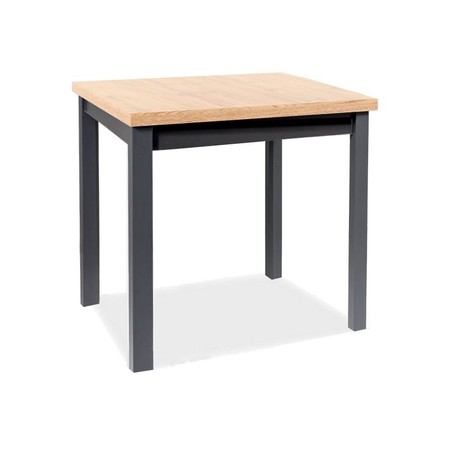 Jídelní stůl ADAM 90x65 - dub řemeslný /černá SIGNAL