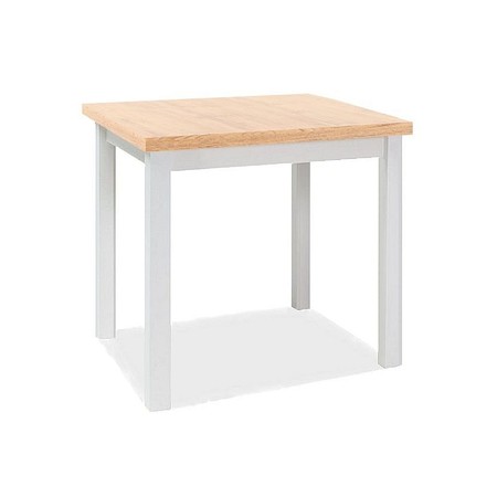 Jídelní stůl ADAM 90x65 - řemeslný dub / bílá SIGNAL