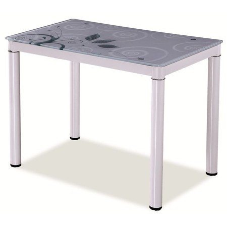 Jídelní stůl Damar 100x60 - bílá SIGNAL