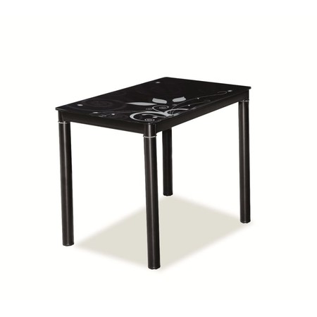 Jídelní stůl Damar 100x60 - černá SIGNAL