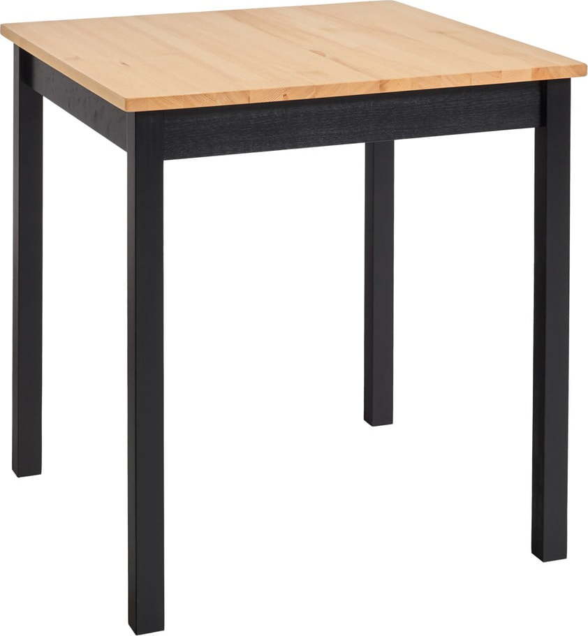 Jídelní stůl z borovicového dřeva s černou konstrukcí loomi.design Sydney