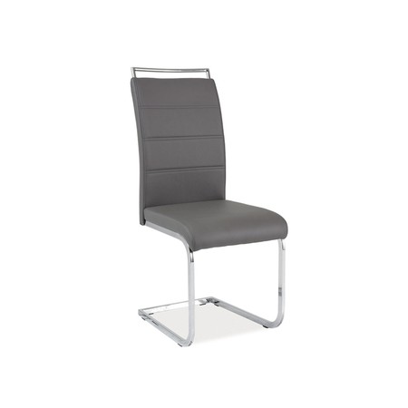 Jídelní židle H-441 - chrom/šedá eko-kůže SIGNAL