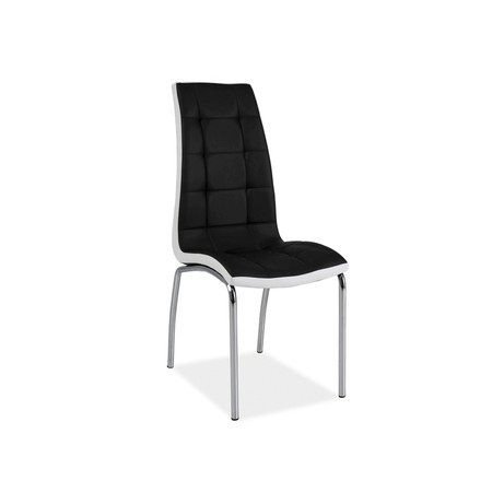 Jídelní židle H104 - černá/bílá SIGNAL