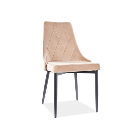 Jídelní židle TRIX - černá/béžová SIGNAL