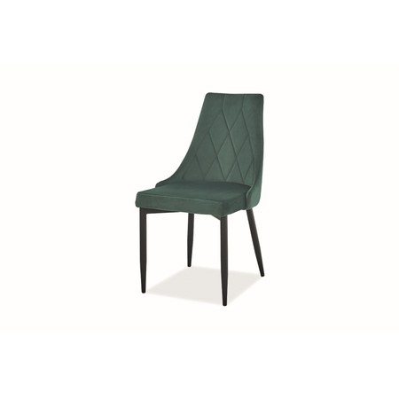 Jídelní židle TRIX - černá/zelená SIGNAL