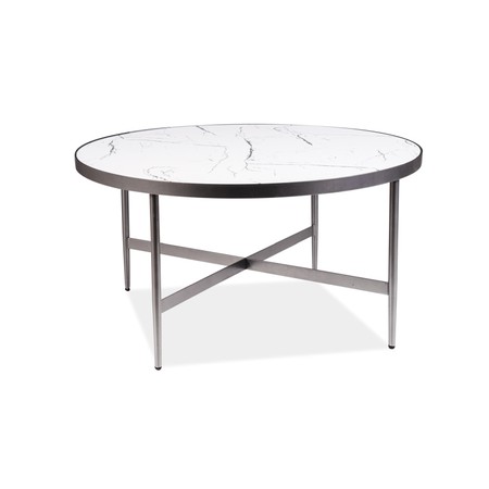 Konferenční stolek DOLORES B - bílá/šedá SIGNAL