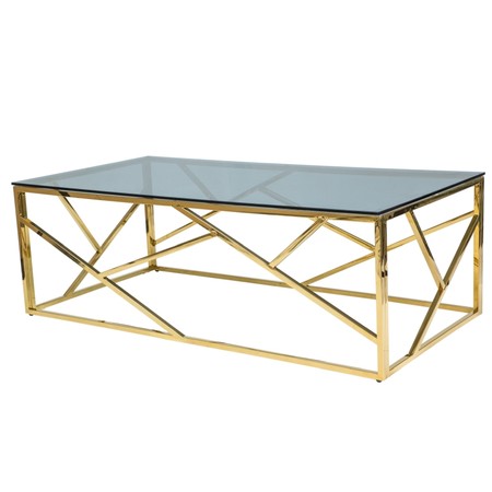 Konferenční stolek ESCADA A I - sklo/zlato SIGNAL
